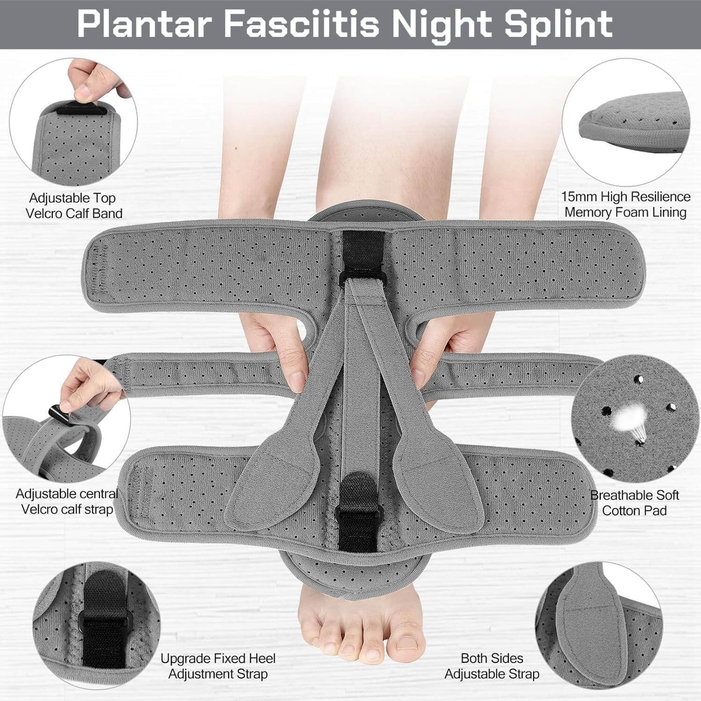 Férula nocturna ortopédica para fascitis plantar y dolor de talón