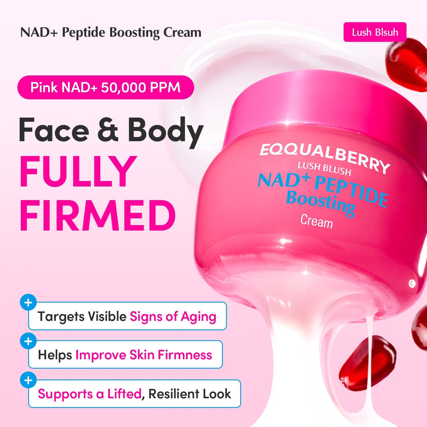 EQQUALBERRY NAD+ Peptide Firming Serum