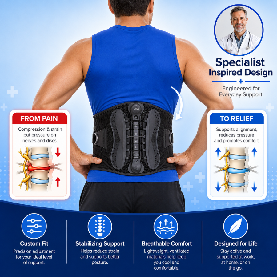 Cinturón de soporte lumbar LumbarLift Pro™