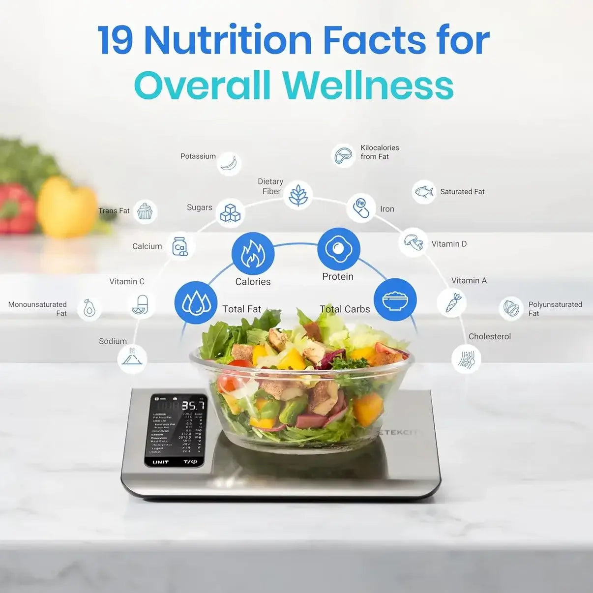 Smart Food Scale – Track Calories & Macros Instantly with App