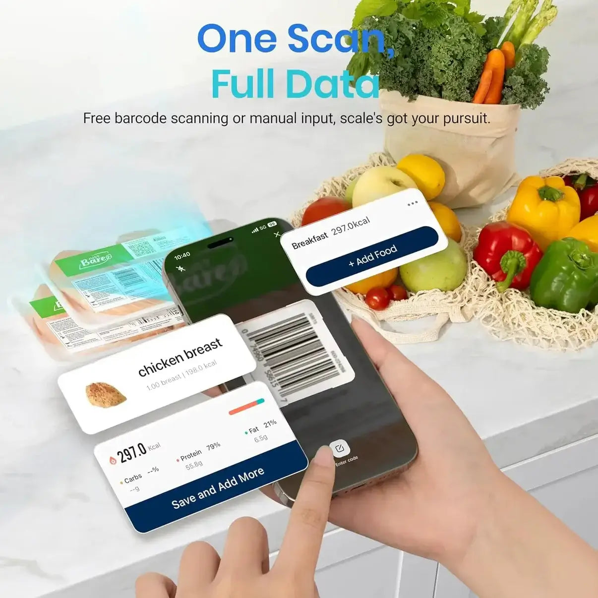 Smart Food Scale – Track Calories & Macros Instantly with App